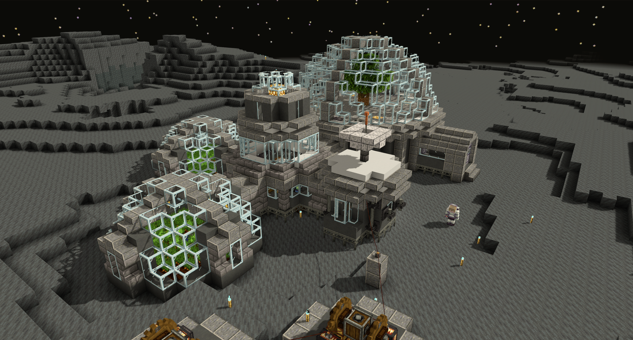 Ad Astra themed lunar base image